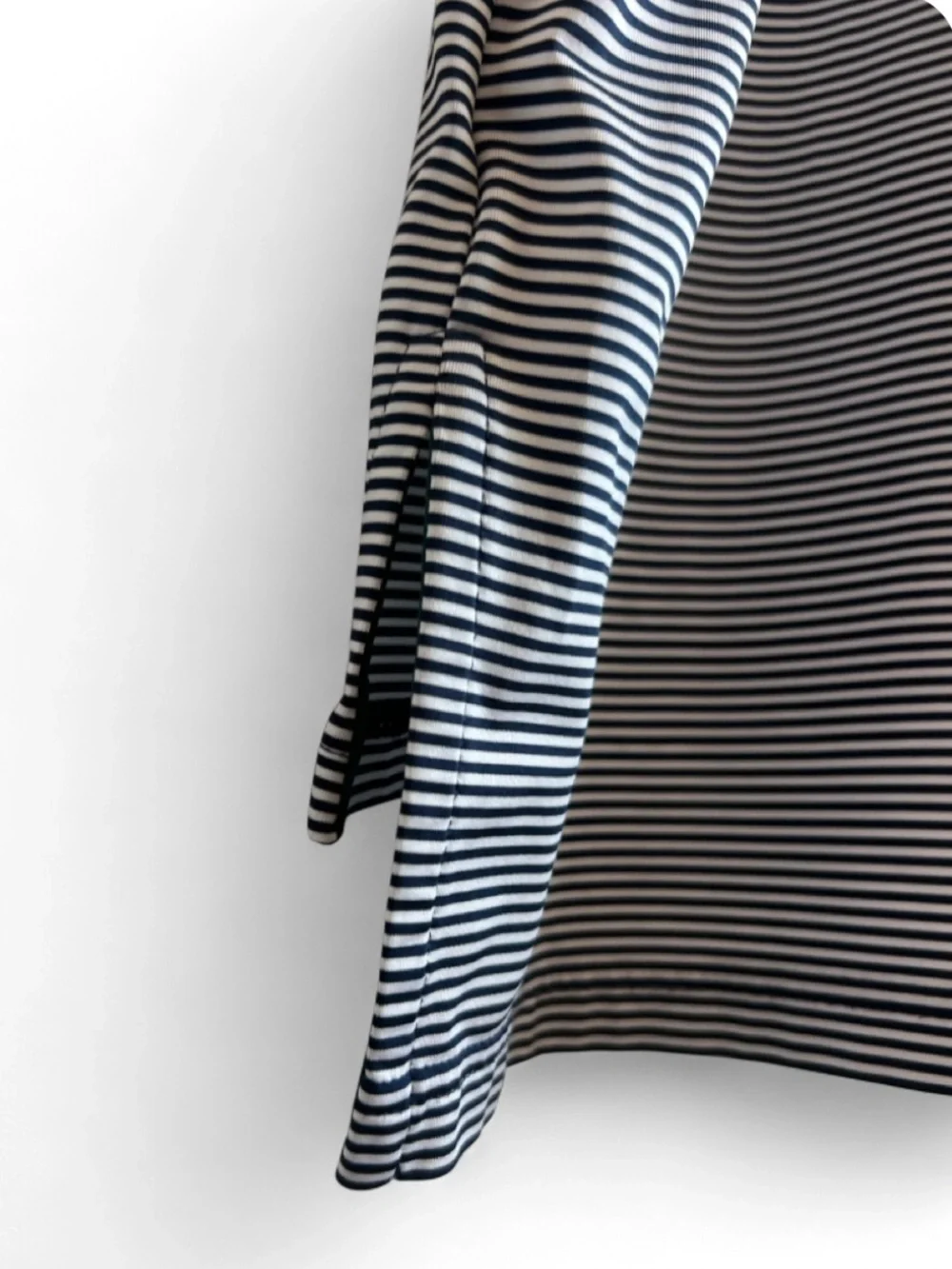 Ralph Lauren Men’s Navy and White Striped Polo
